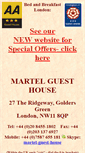 Mobile Screenshot of martelguesthouse.co.uk
